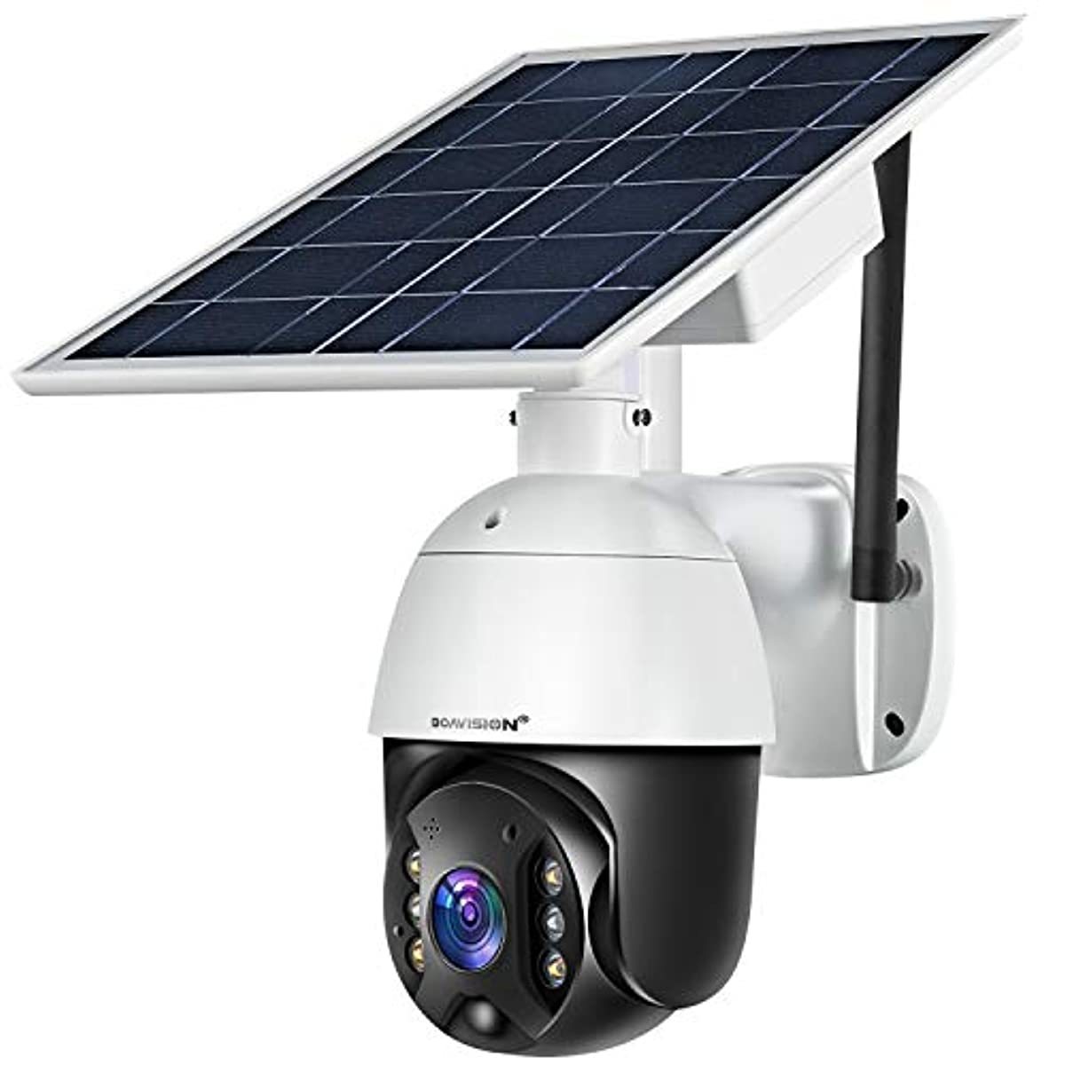 Outdoor Security Camera,Solar Powered Battery WiFi Camera Wirefree Outdoor 1080P Pan Tilt
